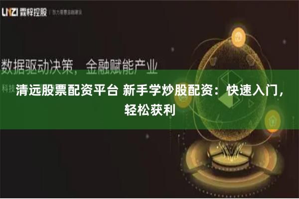 清远股票配资平台 新手学炒股配资：快速入门，轻松获利