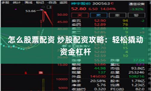 怎么股票配资 炒股配资攻略:轻松撬动资金杠杆